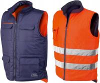 Kamizelka OCIEPLANA OSTRZEGAWCZA DWUSTRONNA S