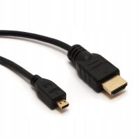Позолоченный кабель microHDMI-HDMI 1,5 м Raspberry Pi 4