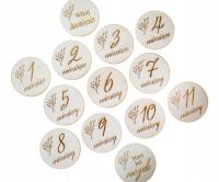 13 табличек для фотографий на каждый месяц для ребенка