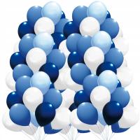 100шт день рождения пастельные шары смесь синий