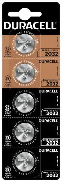5 x Батарея литиевая Duracell CR2032 2032 DL2032 3V