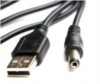 Przewód USB typu A - DC 5,5 x2,1mm - kabel - 100cm