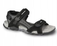 SANDAŁY TREKKINGOWE PRAWDZIWA ODDYCHAJĄCA SKÓRA HONO MOCNE MĘSKIE SPORTOWE