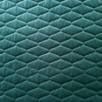 Tkanina tapicerska pikowana welur romby zieleń