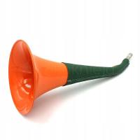 Охотничья труба оранжевая зеленая кожа 36 см