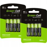 8x Аккумуляторы AA R6 Green Cell 2600mAh Батареи