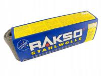 ORYGINALNA NIEMIECKA WEŁNA STALOWA 0000 RAKSO 200G POLEROWANIE MATOWIENIE