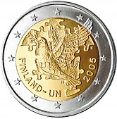 2 euro okolicznościowe Finlandia 2005 Rocznica ONZ