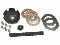 КОРЗИНА СЦЕПЛЕНИЯ ЗВЕЗДОЧКА ЦЕПЬ ДИСК WSK 125