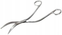 Аквариумные ножницы стальные изогнутые волны 24 см