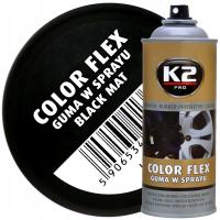 Резиновый спрей K2 Color Flex черный матовый L343 400ml