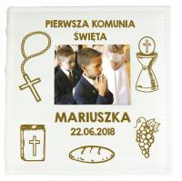 ALBUM NA ZDJĘCIA FOTO PREZENT NA PIERWSZĄ KOMUNIĘ ŚWIĘTĄ PAMIĄTKA