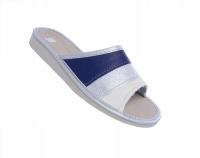 Kapcie damskie skórzane wielokolorowe