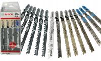 Komplet 15 brzeszczotów BOSCH wyrzynarki T144 DP T101 BF T144 DHM T121 BF