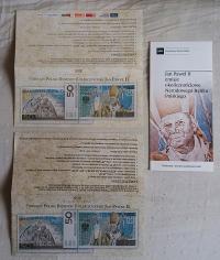 Foldery do banknotu - JAN PAWEŁ II komplet 3 sztuk