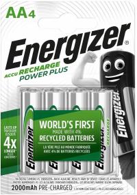 4x Akumulatorki ENERGIZER Power Plus AA R6 HR6 NH15 1,2V 2000mAh