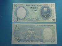 Chile Banknot 50 Pesos 1981 UNC P-151 Żaglowiec