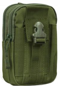 SASZETKA MODNA WOJSKOWA BIODRÓWKA NERKA ZIELONA