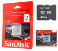 SANDISK M2 2GB MEMORY STICK MICRO CARD !! NOWA !!