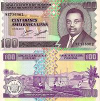# BURUNDI- 100 FRANKÓW - 2011 - P44 - UNC