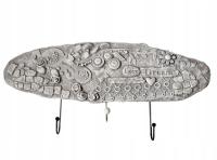 WIESZAK oryginalne drewno 3 wieszaczki metalowe