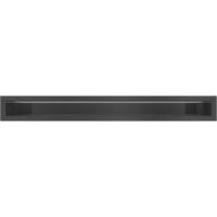 Решетка для камина LUFT 60x600 вентиляционная черная 6x60 см
