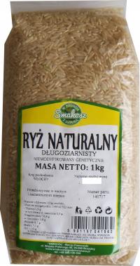 Ryż brązowy długoziarnisty 1kg SMAKOSZ