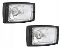 Reflektory przód Lampy przednie 12/24 Reflektor Koparka Widlak Wózek Zestaw