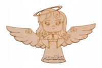 EKO DEKOR EKO ANIOŁEK ZAWIESZKA + IMIĘ NA PREZENT