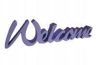 Welcome надпись 3D буквы объединены различные конструкции !