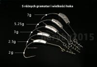 Texas Rig 7g Hak offsetowy system z obciążeniem 3 szt antyzaczepowy