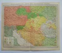 mapa Ethnographische Karte von Oesterreich Ungarn