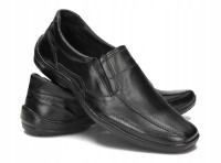 Мокасины Мужские Полусапожки Кожаные Слипоны Удобные Кожа 188 Черный