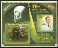 Jurij Gagarin kosmos, S Koroliow Benin ** #BEN1408