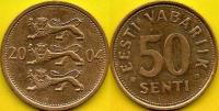 ESTONIA - 50 Senti 2004 r.