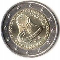 2 euro okolicznościowe Słowacja 2009 Rewolucja