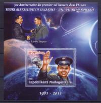 J. Gagarin kosmos Madagaskar blok [8] #MDG1108