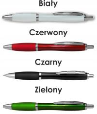 Długopis plastikowy z nadrukiem RIO METALIC 50 szt