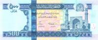 AFGANISTAN 500 Afghanis 1387 2008 P-76a UNC