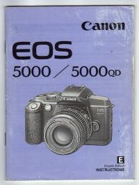CANON EOS 5000, 5000 QD ИНСТРУКЦИЯ