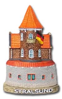 Niemcy - STRALSUND - Hafenamt - magnes Arte-Fakt