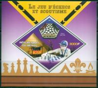 Skauting harcerstwo gra w szachy Benin ** #BEN1538