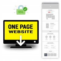 Веб-сайт WWW ONE PAGE визитная карточка домен, хостинг, сертификат ssl