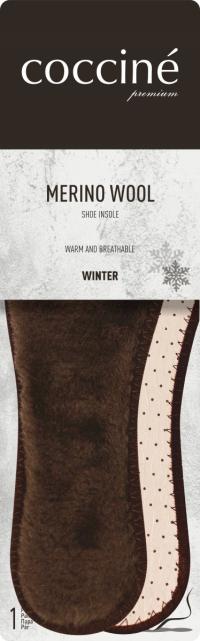 COCCINE WKŁADKI DO BUTÓW WEŁNIANE MERINO WOOL roz. 39