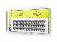 Кластеры CLAVIER ресницы 9 мм DU2O двойной объем