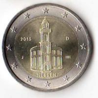 2 euro okol. Niemcy 2015 Landy Kościół - D lub F lub G lub J