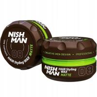 Pomada do Włosów Matowa MOCNA NISHMAN Styling Matte Wax 08 Wosk 150ml