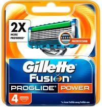 Gillette Fusion Proglide Power 4 szt wkłady ostrza bez pud