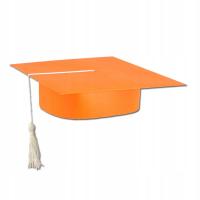 Эту шапку для детей с резинкой и chwostem ОРАНЖЕВЫЙ