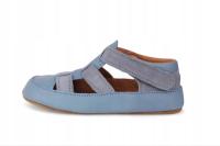 KAPCIE DZIECIĘCE BAREFOOT ZE SKÓRY NATURALNEJ NA RZEP OBEX LAMBI ROZ.21